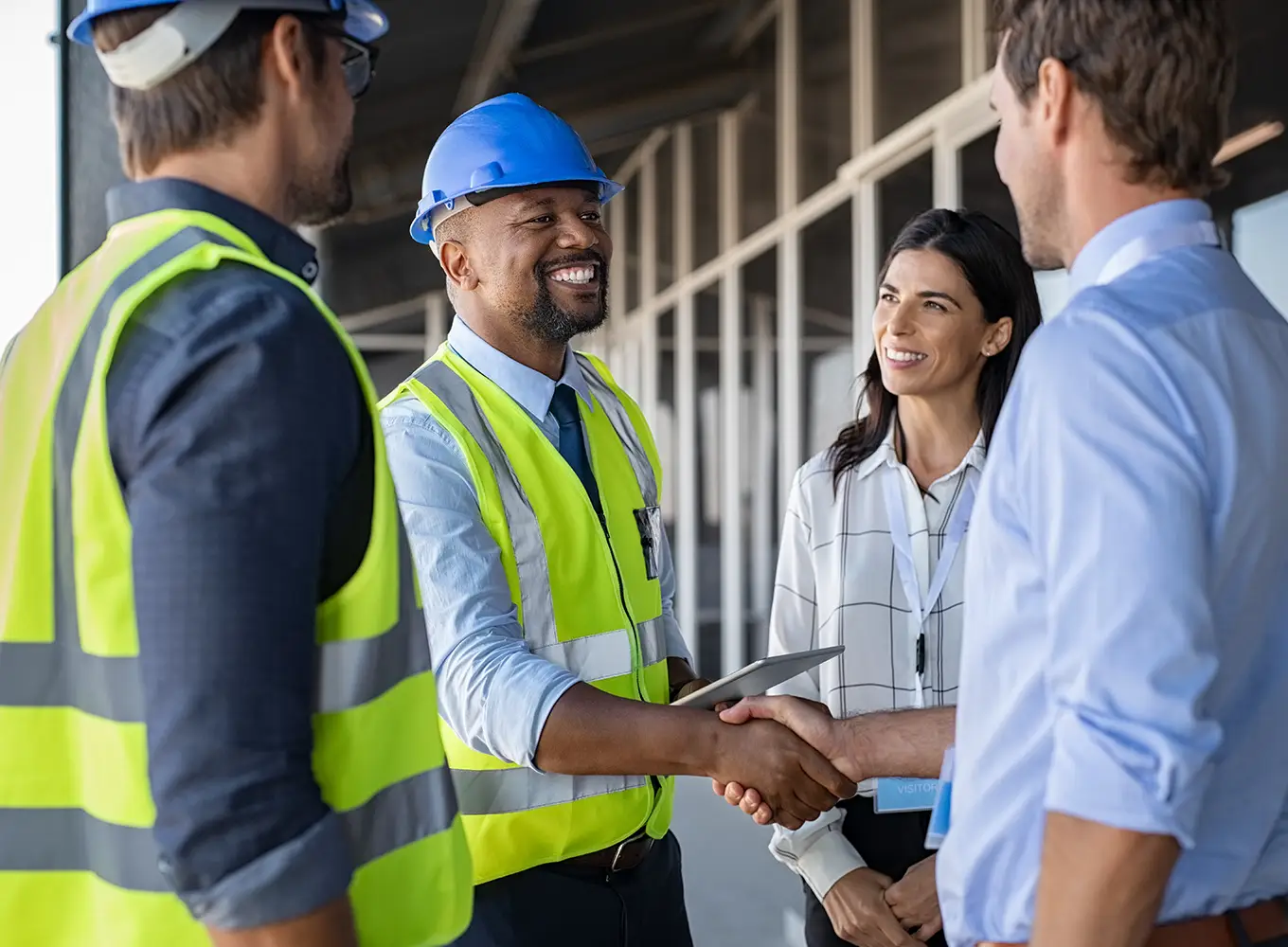 contractors and business people working together on a project